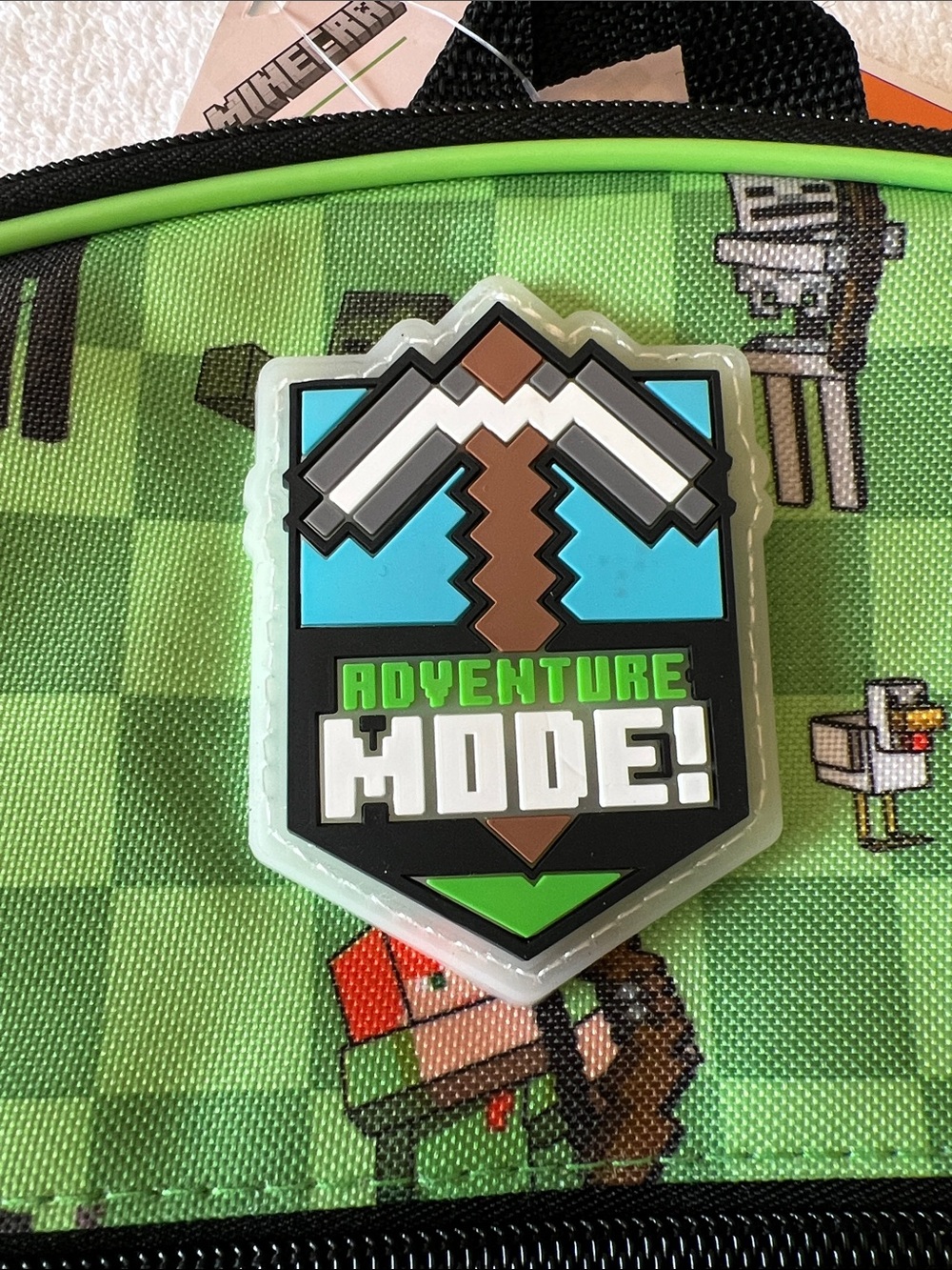 Minecraft Kids Green Adventure Backpack with Flashing Lights NEW !! - Picture 6 of 6